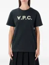 Apc Dark Blue T-shirt In Black