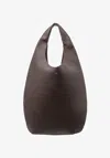 Apc A.p.c. Le Neige Shopper Bag - Leather - Brown In Gray