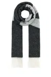 Apc A.p.c. Dark Grey Wool Blend Malo Scarf