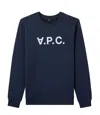 Apc A.p.c. Logo Sweatshirt – Blue In Blue