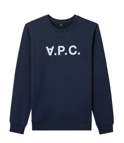Apc A.p.c. Logo Sweatshirt – Blue