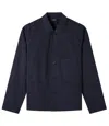 Apc Kerlouan Logo-embroidered Cotton-twill Overshirt