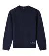 Apc A.p.c. 'edward' Sweater With Logo Inlay