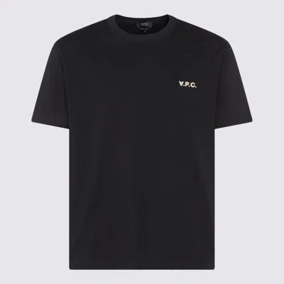 Apc A.p.c. Dark Navy Cotton T-shirt