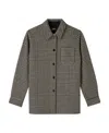 Apc Darlene Virgin Wool-blend Overshirt In Black