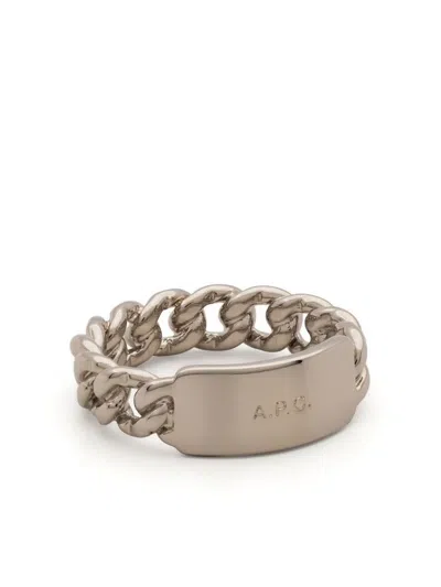 Apc Darwin Chainlink Ring In Grey