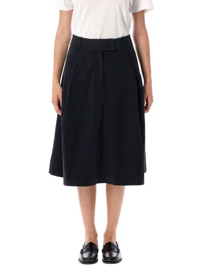 Apc A.p.c. Deborah Midi Skirt In Black