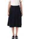 Apc A.p.c. Deborah Organic Cotton Flared Skirt Clothing In Black