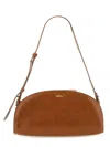 Apc A.p.c. Sac Demi Lune Shoulder In Brown