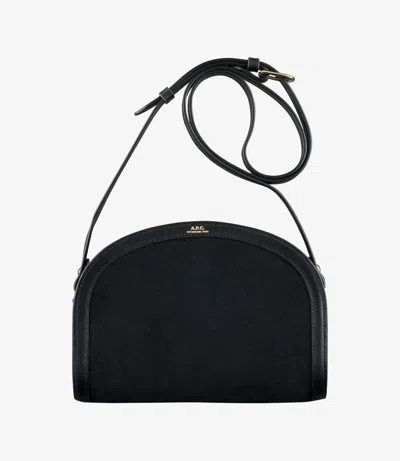 APC DEMI-LUNE BAG ONE SIZE BLACK