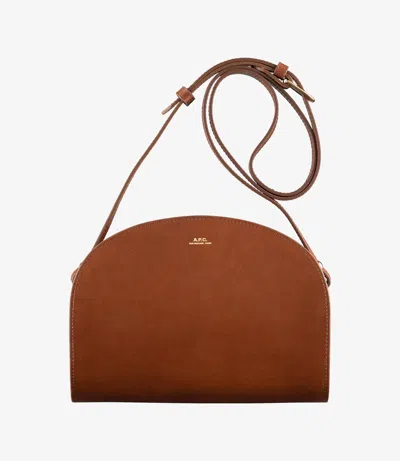 Apc Demi-lune Bag One Size Hazelnut In Brown