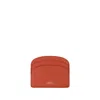 Apc A.p.c. Demi Lune Card Holder In Red