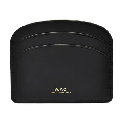Apc A.p.c. Demi-lune Card Holder In Black