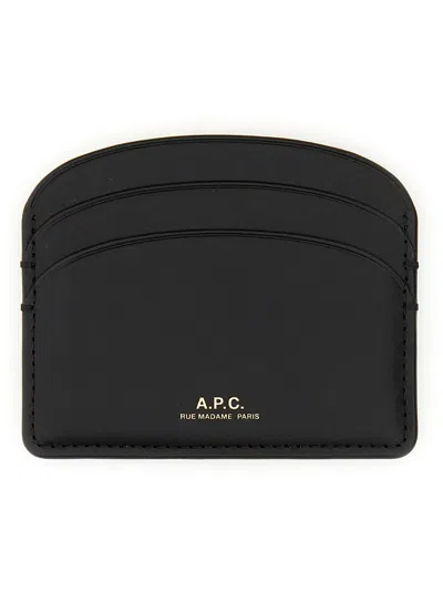 Apc A. P.c. Demi Lune Card Holder In Black