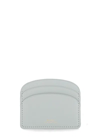 Apc Demi Lune Card Holder In Blue