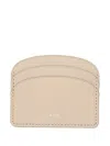Apc Demi-lune Card Holder In Neutrals