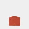 Apc A.p.c. Demi Lune Card Holder In Red