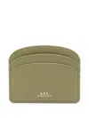 Apc Demi-lune Cardholder In Green