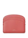 Apc Logo Embossed Card Bag In Red