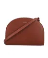 Apc Demi-lune Crossbody Bag In Brown