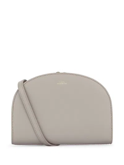 Apc Demi-lune Crossbody Bag In Grey