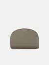 Apc 'demi Lune' Green Leather Crossbody Bag In Green