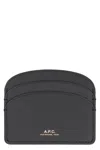 Apc A.p.c. Demi Lune Leather Card Holder
