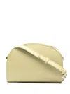 Apc Demi-lune Leather Satchel Bag In Green