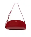 Apc A.p.c. Sac Demi-lune Shoulder Bags In Red