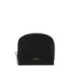 Apc Demi-lune Mini Compact Wallet In Black
