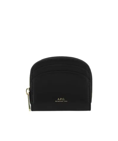 APC A.P.C. DEMI-LUNE MINI COMPACT WALLET