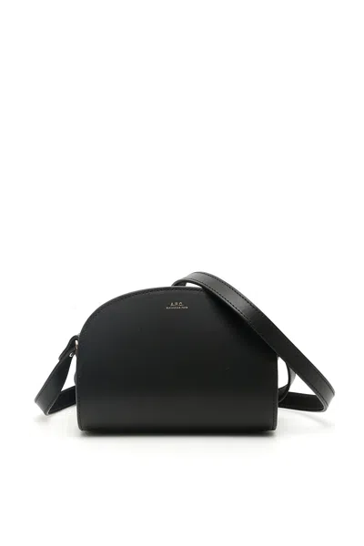Apc Demi-lune Mini Crossbody Bag In Noir (black)