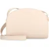Apc A.p.c. Demi-lune Mini Leather Crossbody Bag In Pink