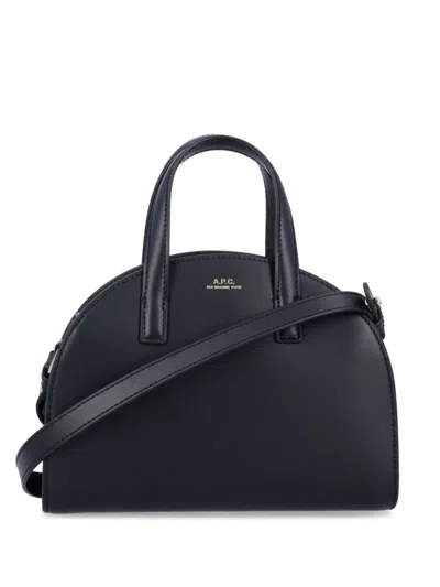 Apc A.p.c. Demi-lune Mini Tote Bag In Black