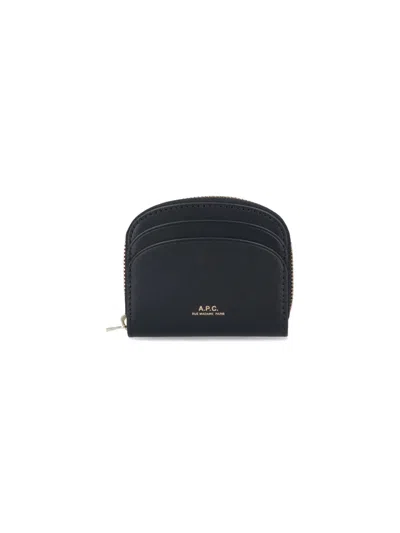 Apc "demi Lune" Mini Wallet In Black  