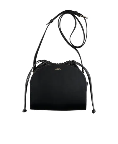 Apc Demi Lune Pochon Crossbody Bag In Black
