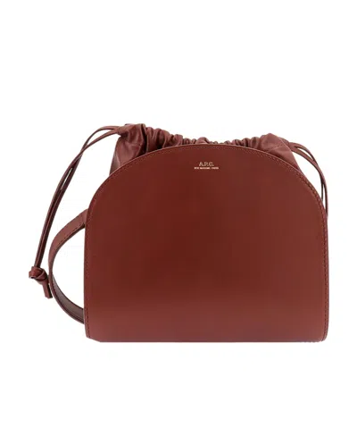Apc Demi Lune Pochon Crossbody Bag In Red