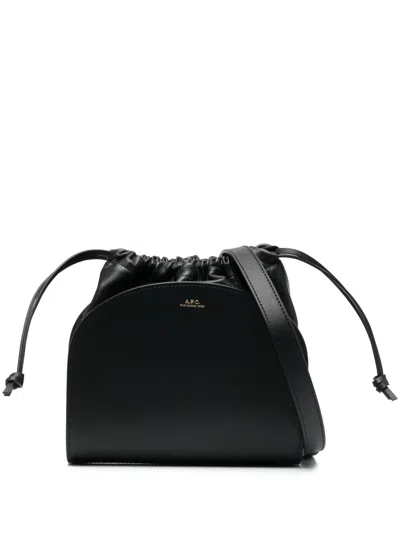 Apc Demi Lune Pochon Crossbody Bag In Schwarz