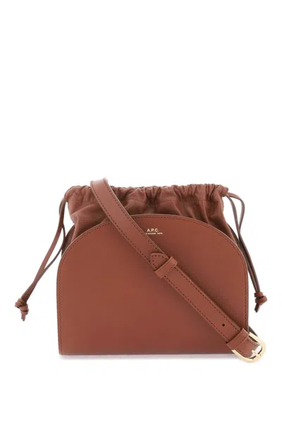 Apc Demi-lune Pouch Bag In Noisette (brown)