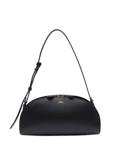 APC DEMI-LUNE SHOULDE BAG WOMAN BLACK