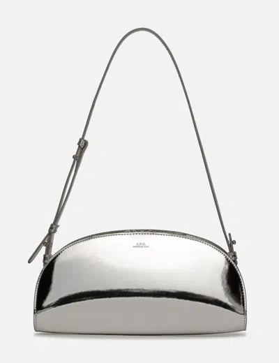A.p.c. A. P.c. Sac Demi Lune Shoulder Bag Rab Silver