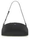 Apc Mini Demi-lune Structured Shoulder Handbag In Black