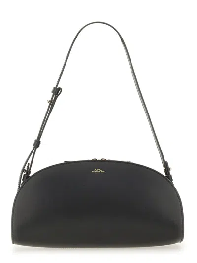 Apc A.p.c. "demi-lune" Shoulder Bag In Black