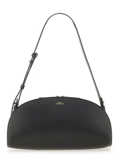 Apc Demi-lune" Shoulder Bag In Black