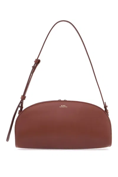 Apc Demi-lune Shoulder Bag One Size Hazelnut In Brown