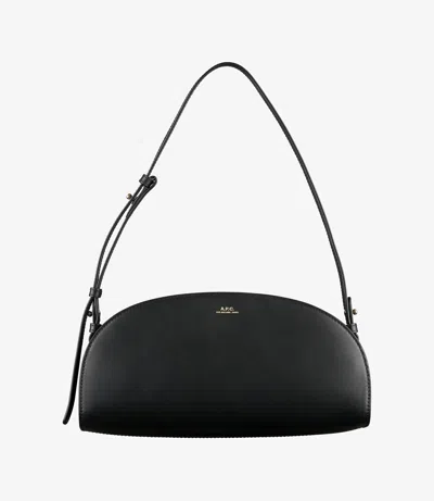 APC DEMI-LUNE SHOULDER BAG ONE SIZE BLACK
