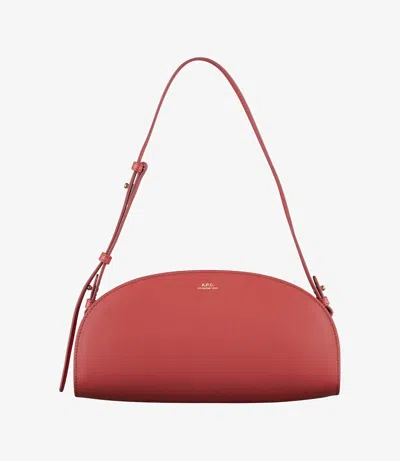 Apc Demi-lune Shoulder Bag One Size Gak In Gak - Cherry