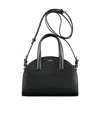 Apc A.p.c. Curved Silhouette Tote Bag In Black