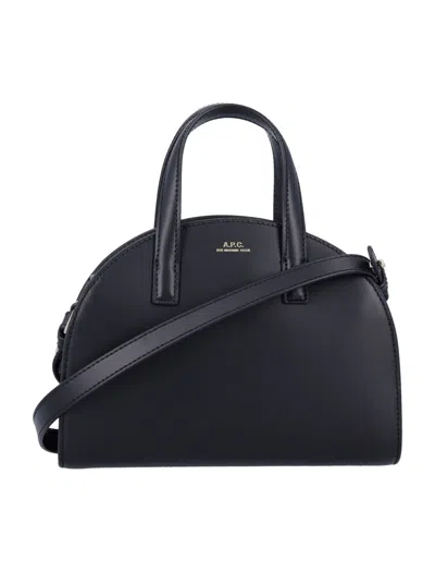 Apc A.p.c. Demi Lune Small Tote Bag In Black