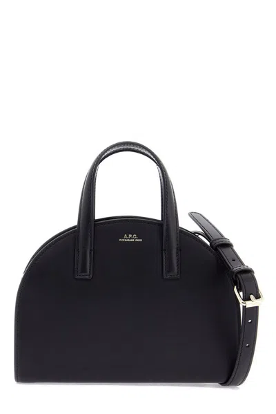 Apc Black Small Demi-lune Tote Bag